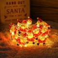 Christmas Indoor LED Atmosphere Decorative Lights Room Colorful Lights Santa Claus 5M 50LED battery powered LED lamp - Bedroom, children's party room, holiday decoration